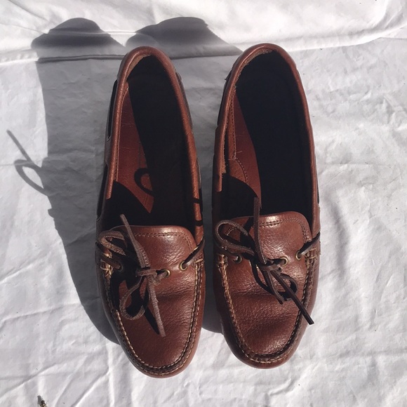 Coach Leather Driving Moccasins, Saddle - Picture 2 of 11